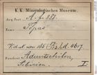 Etiketten zu Topas (NHMW-MIN-Af881)